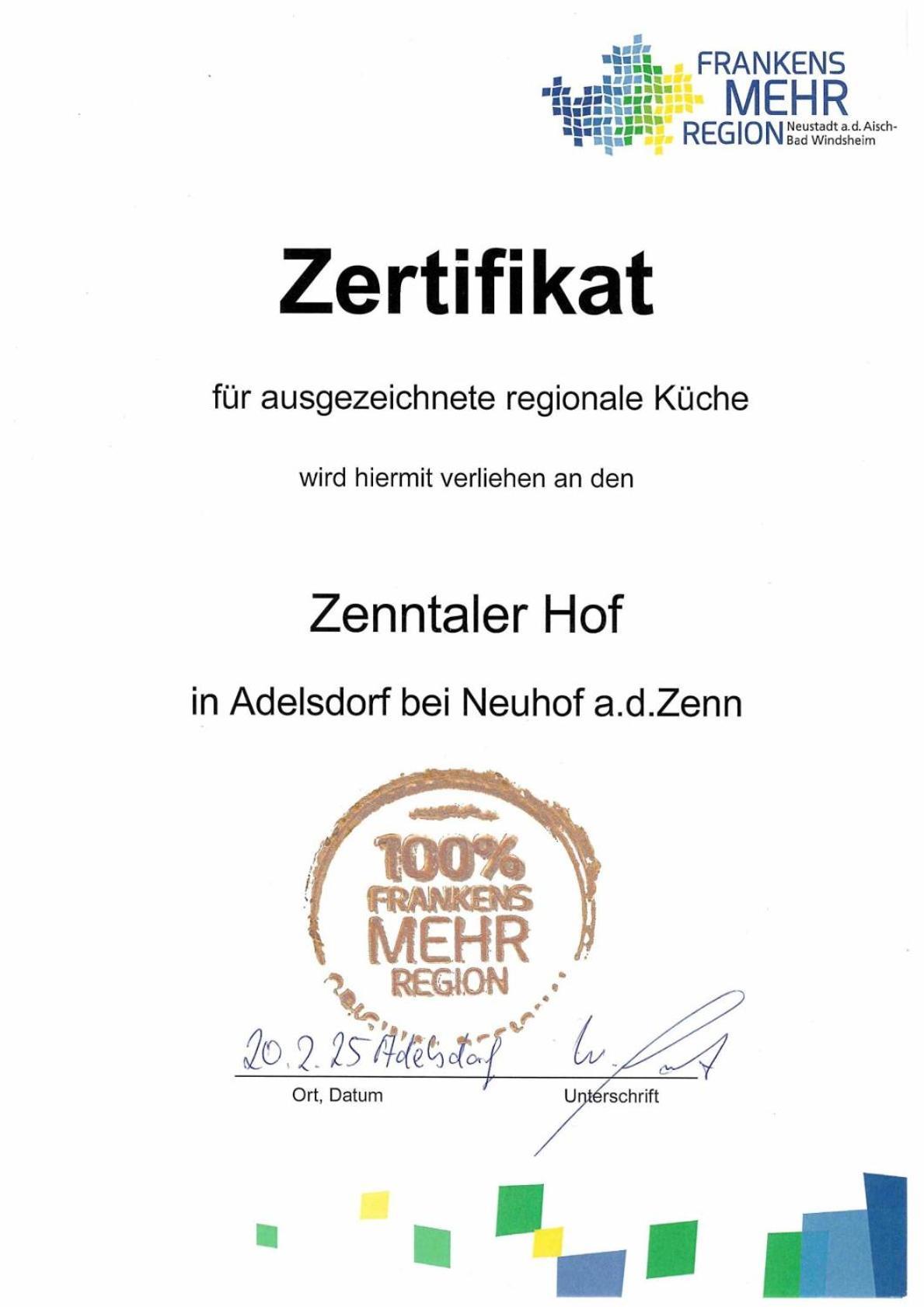 Zenntaler Hof Hotel Neuhof an der Zenn Bagian luar foto